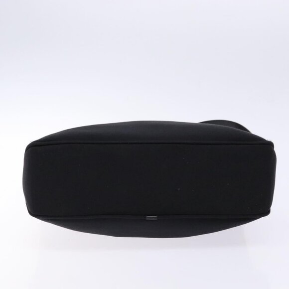 Salvatore Ferragamo Vala Shoulder Bag Canvas Black Silver Auth - Picture 8 of 16